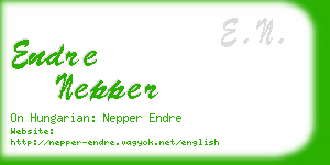 endre nepper business card